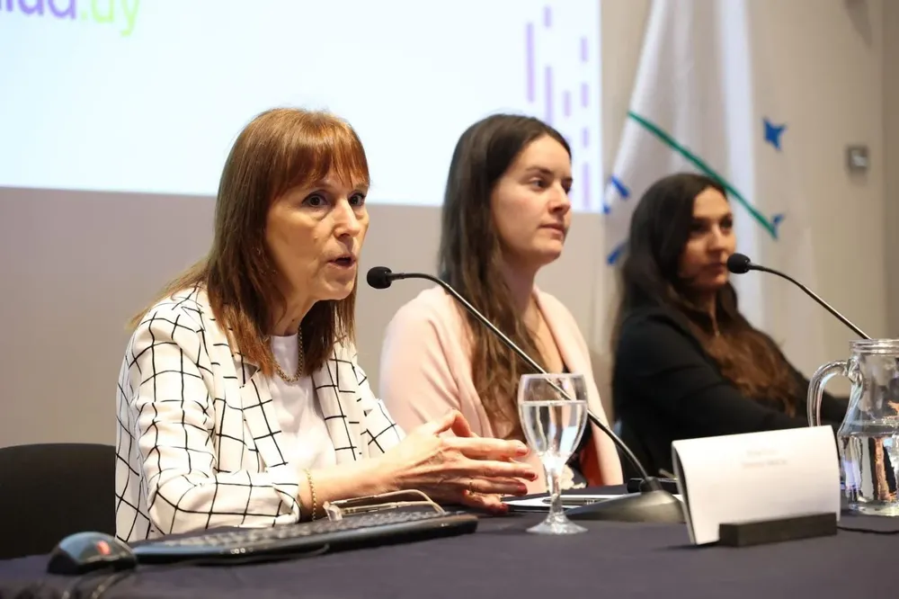 La contadora Alicia Rossi durante una actividad de Salud.Uy. Foto de archivo