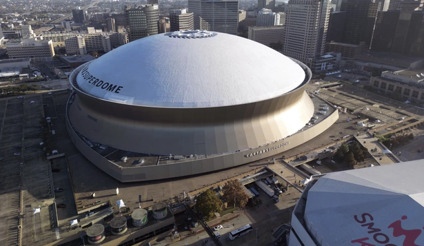El Superdome de Nueva Orleans, donde se celebrará el Super Bowl el 9 de febrero