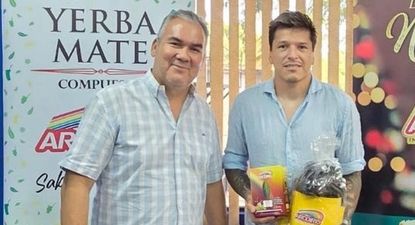 Federico Santander y su premio