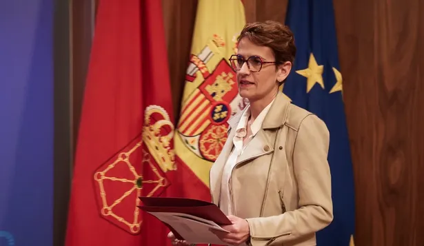 La presidenta del Gobierno de Navarra, María Chivite.