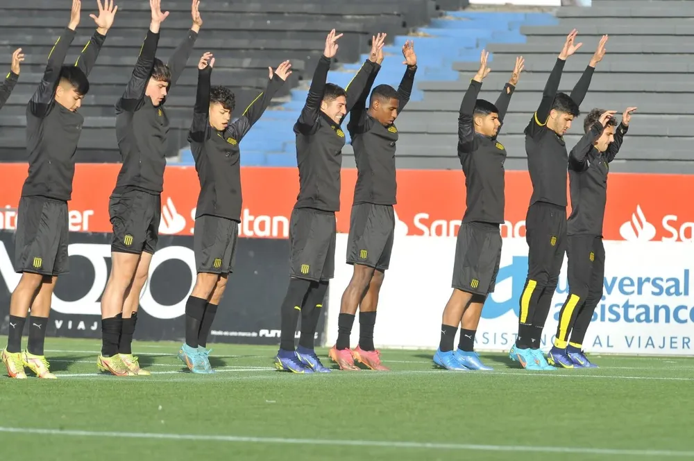 El entrenamiento de la sub 20 de Peñarol