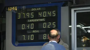 Pizarra de cambio. (Archivo)