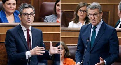 Félix Bolaños y Alberto Núñez Feijóo