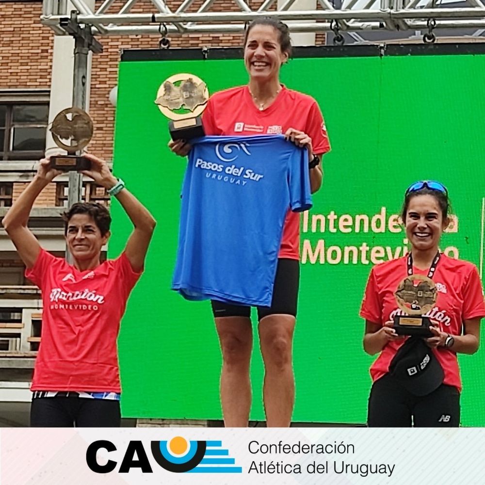 Lucía Laprovitera ganadora en mujeres de la maratón de Montevideo