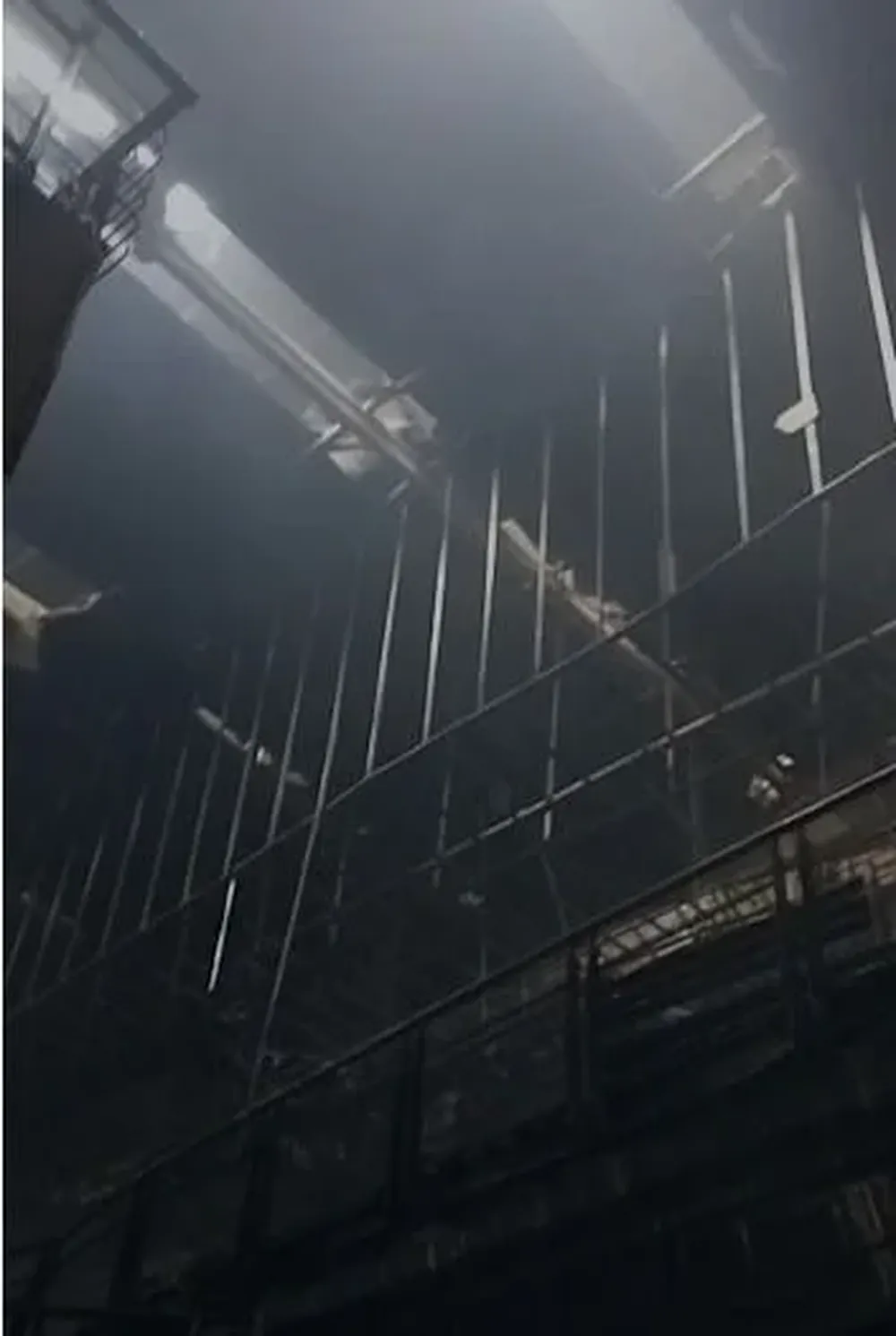 Captura de un video que registró el interior del shopping