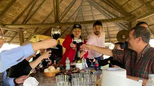 El asado se hizo con cortes de carne Angus,