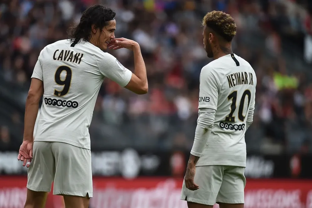 Cavani y Neymar en el comienzo de la temporada 2018/19