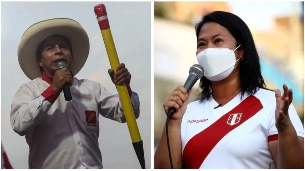 Pedro Castillo y Keiko Fujimori representan tendencias políticas radicalmente opuestas