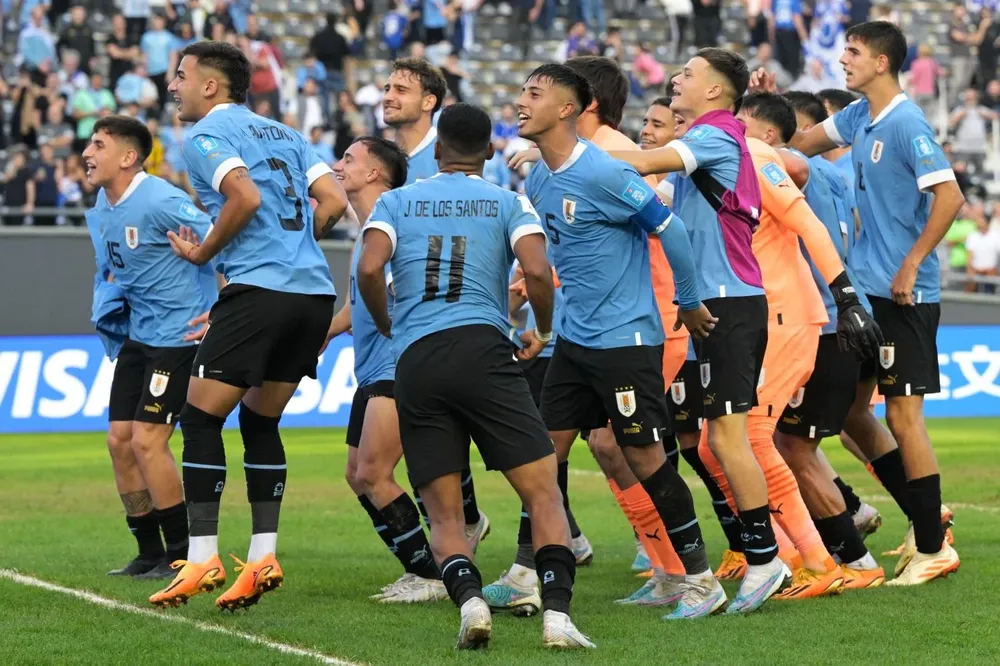 Uruguay celebra la clasificación a la final del Mundial sub 20