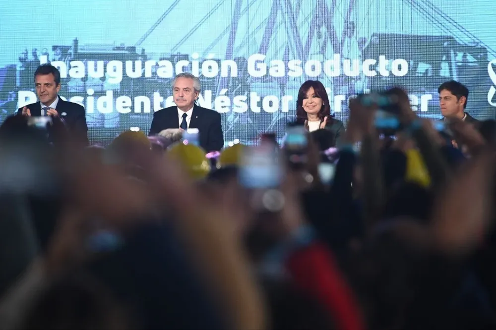 Sergio Massa, Alberto Fernández y Cristina Fernández