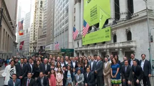 El equipo de Globant frente a la NYSE