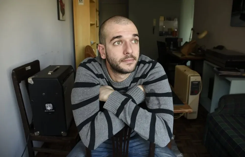 Matías Singer en su hogar