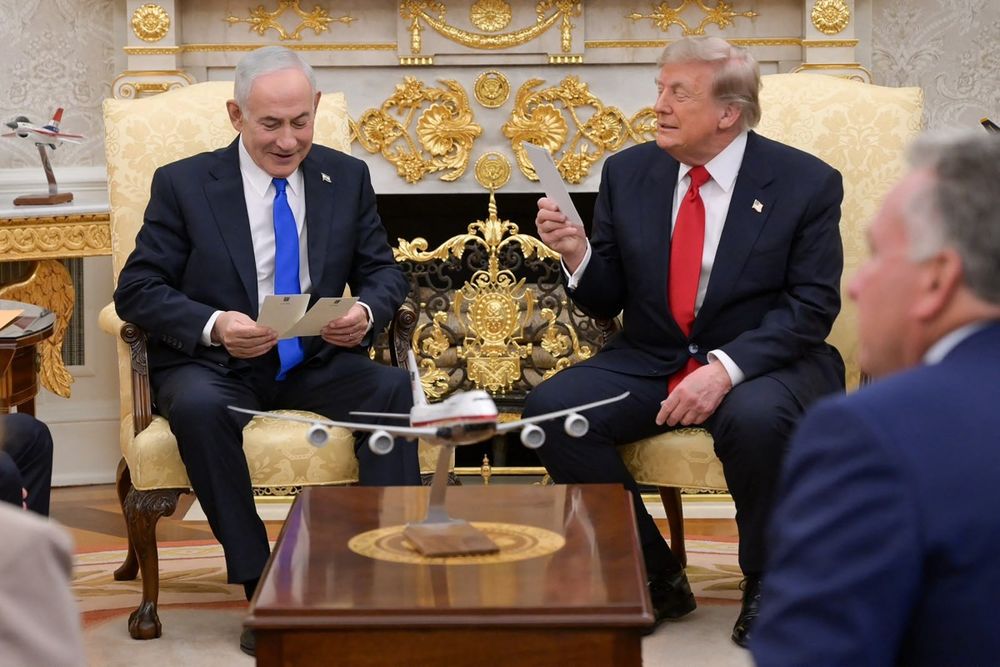 Trump y Netanyahu en Washington - 28-7-26- AFP