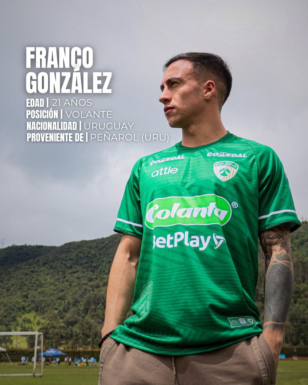 Franco González fue presentado en La Equidad Franco González fue presentado en La Equidad