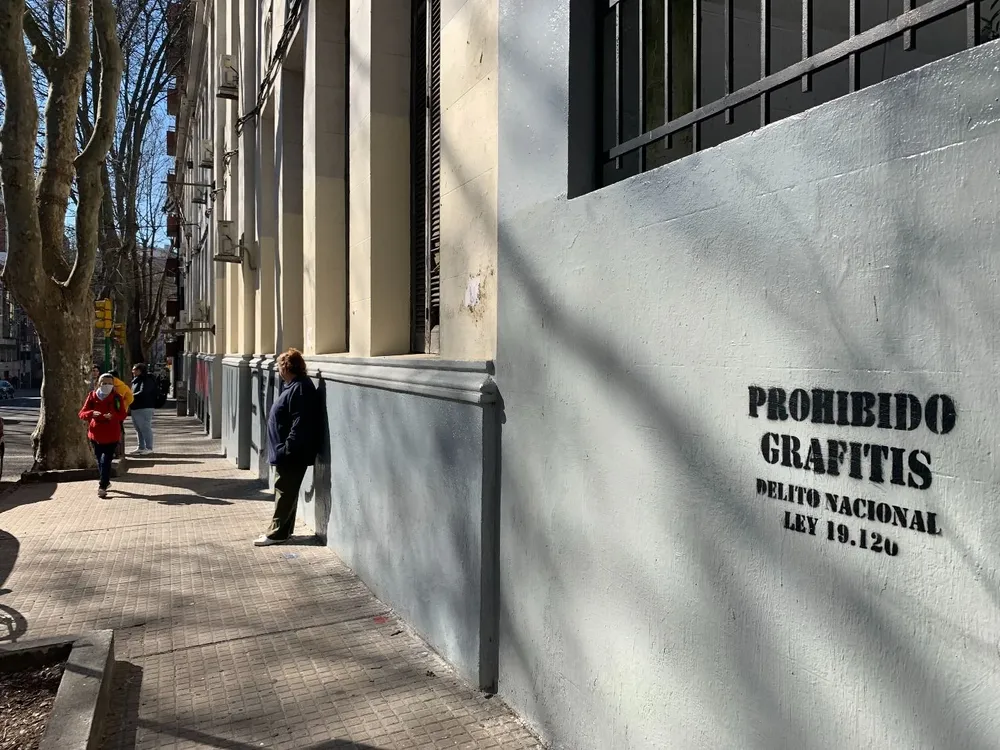 Los militantes fueron imputados por vandalismo