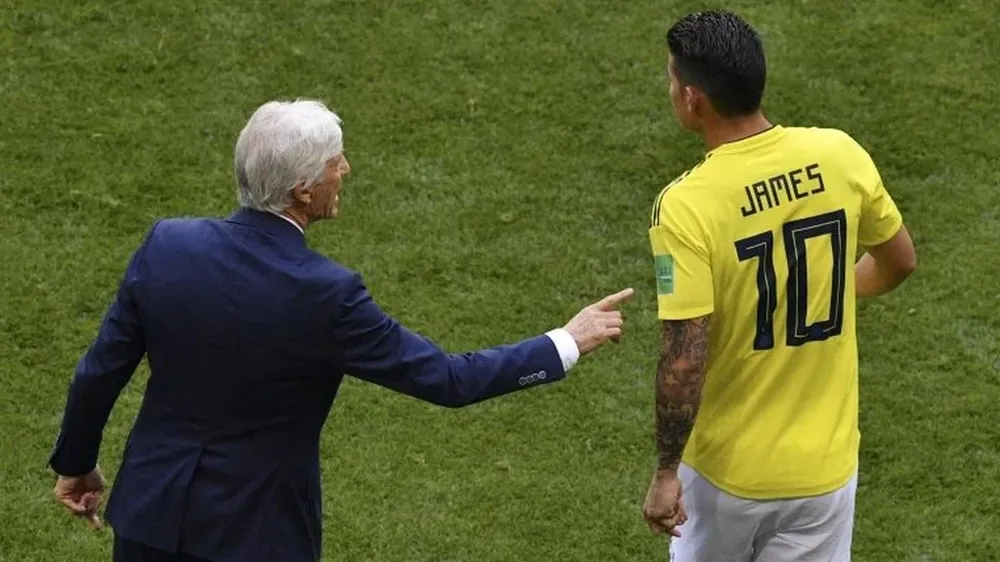 Pekerman y James, cuando ambos estaban en Colombia