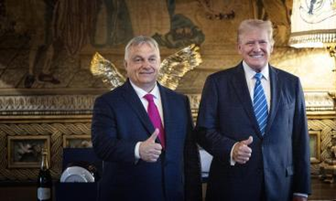 El primer ministro de Hungría, Viktor Orbán y Donald Trump.