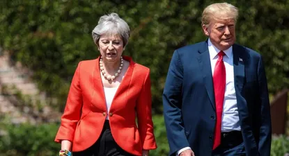 trump sobre theresa may: prefiero tenerla como amiga