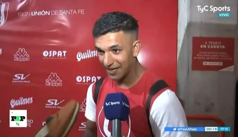 Diego Polenta y sus alpargatas en Unión de Santa Fe