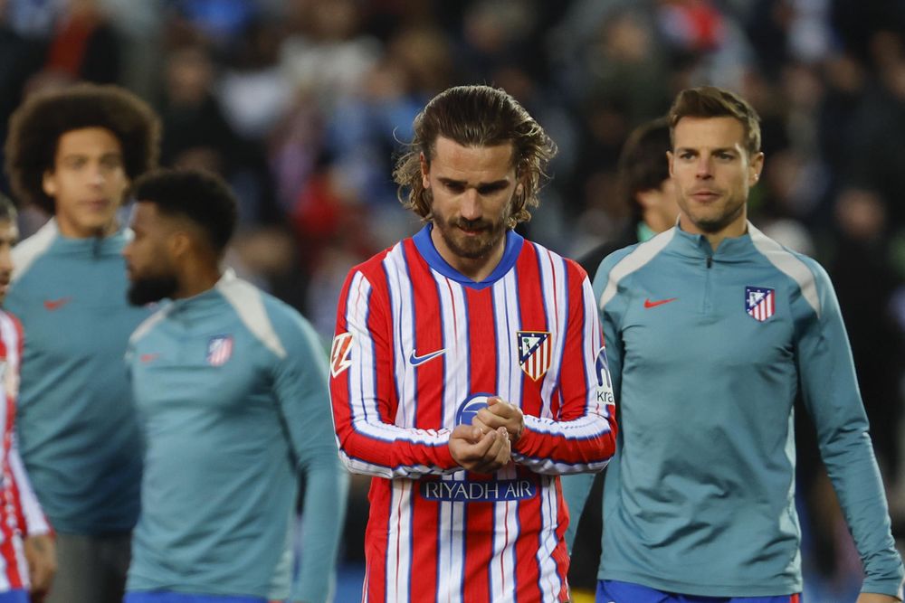 Fin de la racha del Atlético de Madrid.