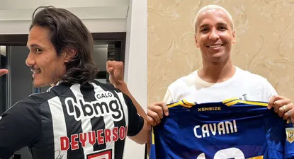 Edinson Cavani y Deyverson