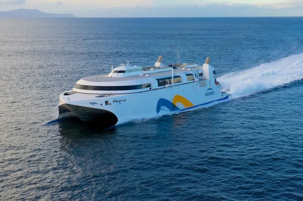 Una imagen del nuevo barco de Buquebus, Francisco Papa