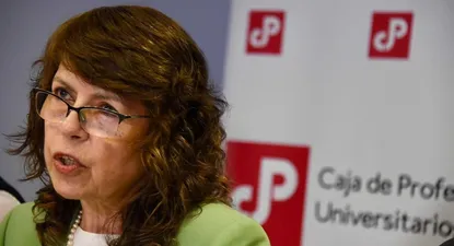 La presidenta de la Caja de Profesionales, Virginia Romero.