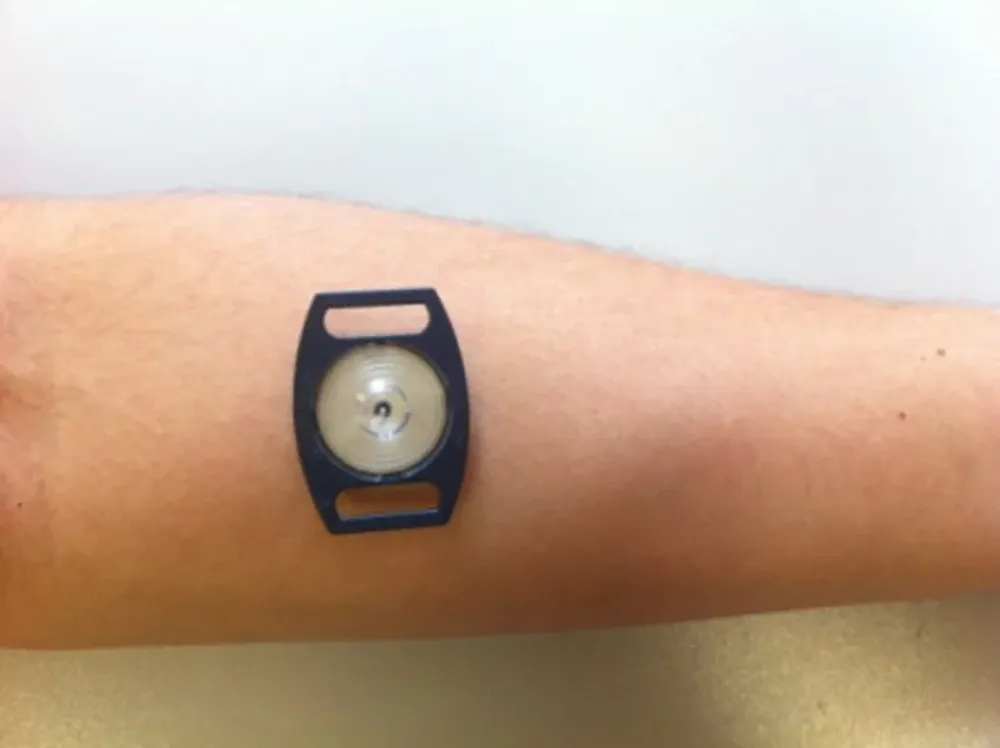 Detector de sudor empleado por los investigadores