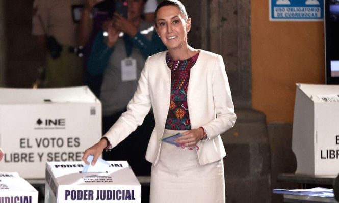 La presidenta, Claudia Sheinbaum, calificó la elección como un "éxito" pese a la baja participación.