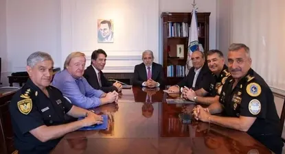 Aníbal Fernández, Nicolás Posse y Guillermo Francos