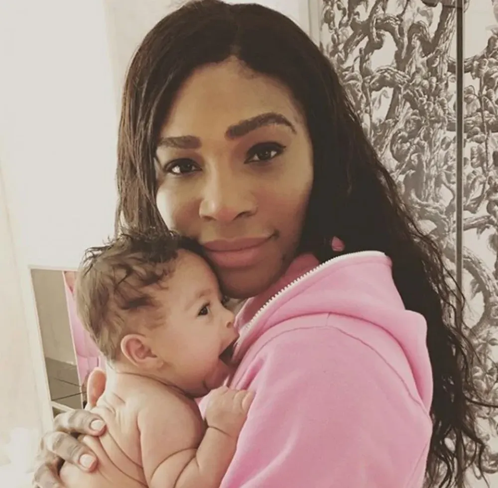 Serena y su hija Alexis Olympia Ohanian Jr.