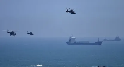 Maniobras del Ejército Chino alrededor de la isla de Taiwán. (Archivo)