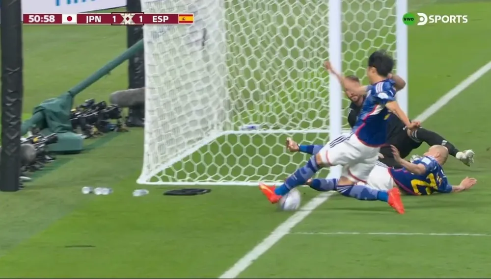 La jugada polémica de España-Japón