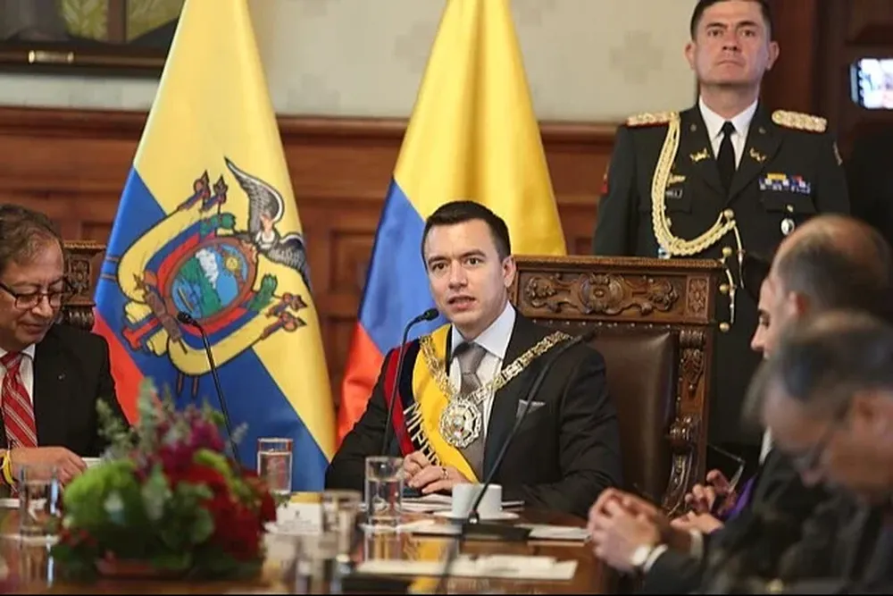 El presidente Daniel Noboa asumió su cargo hace menos de tres meses.