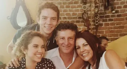 Eduardo Crudeli con su familia desde Guatemala