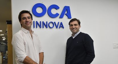 Martín Benítez, Head of Business Development y Country Manager de Ripio Uruguay y Pedro Moreira, CEO de OCA