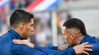 Luis Suárez y Franco Fagúndez