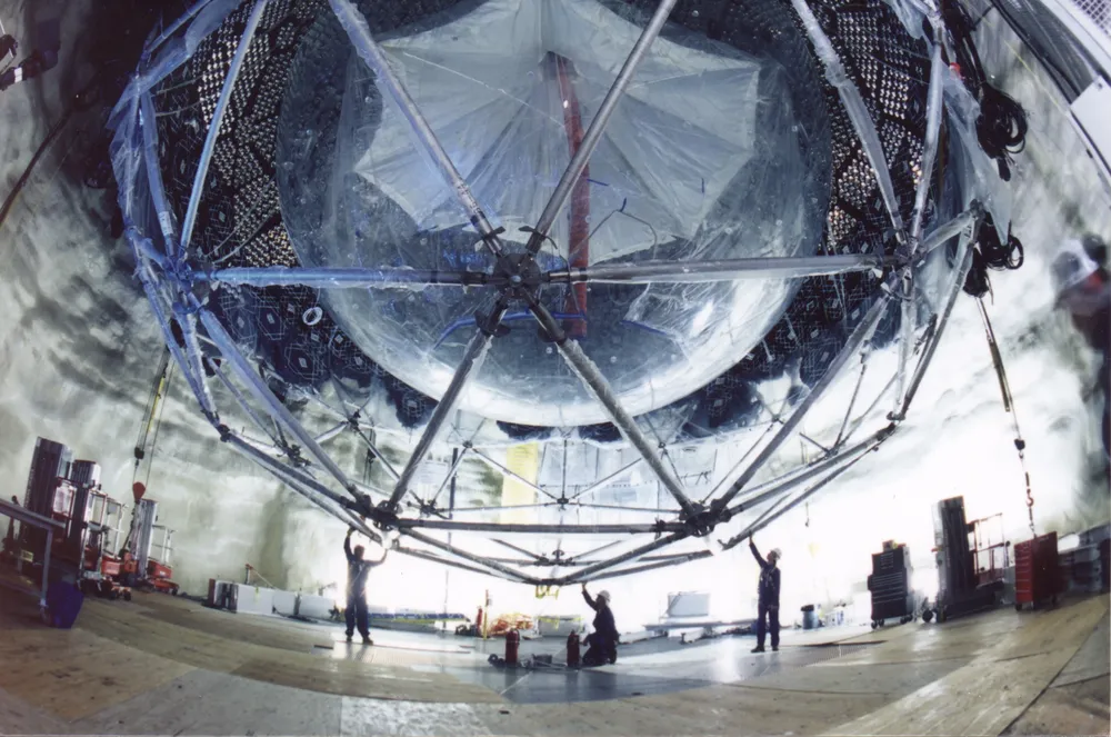 El detector de neutrinos Super K, en Japón
