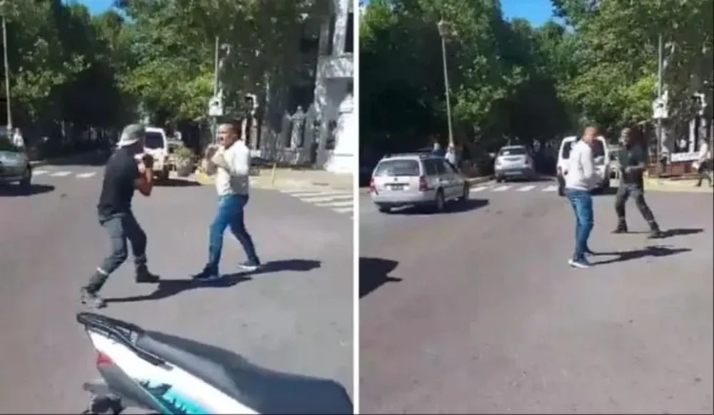 La Plata: dos barras de Gimnasia y Estudiantes a las piñas en pleno centro
