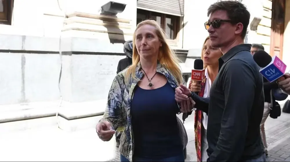 Karina Milei llegando a la convocatoria de la Justicia