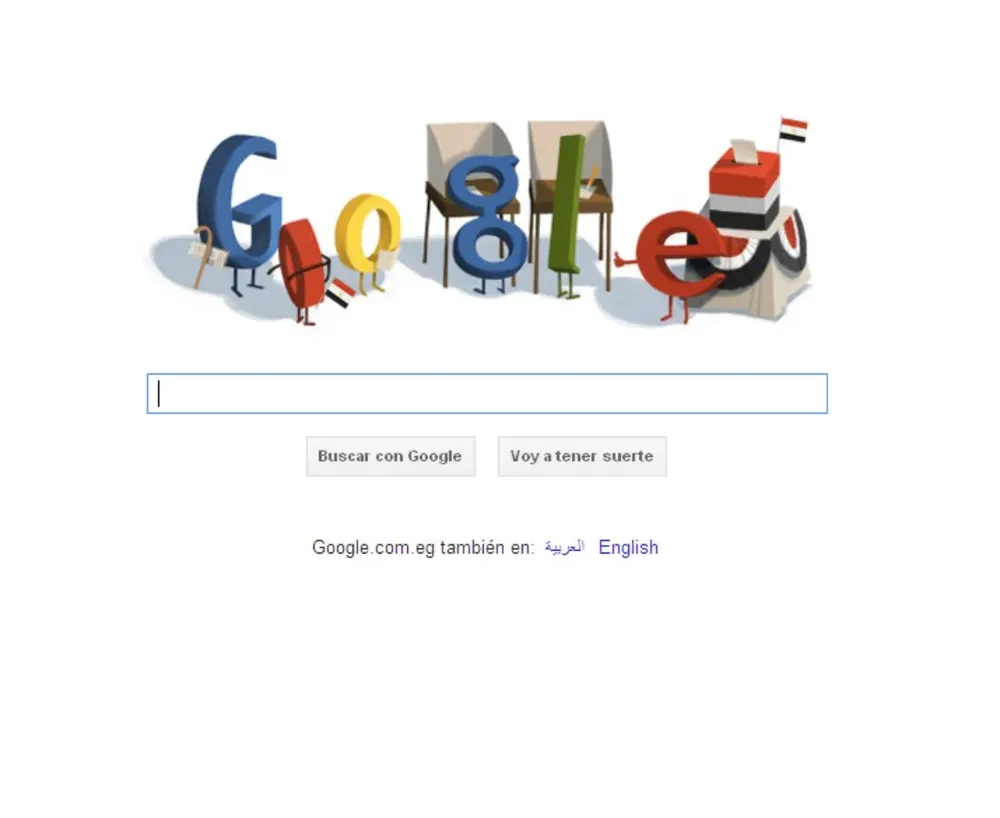 Las elecciones en Egipto tienen su doodle