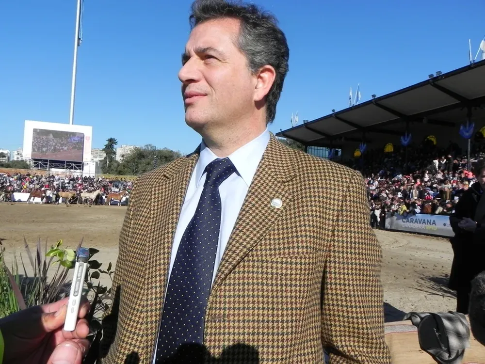 El presidente de la Sociedad Rural Argentina, Luis Miguel Etchevehere