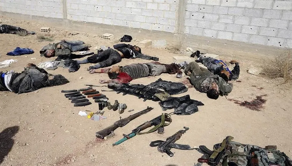 Siria- Varios cuerpos de supuestos rebeldes muertos en una emboscada