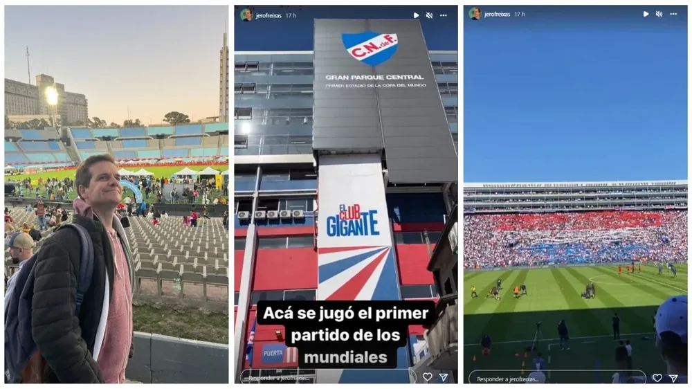 Jero Freixas, el influencer futbolero argentino estuvo en el Gran Parque Central.