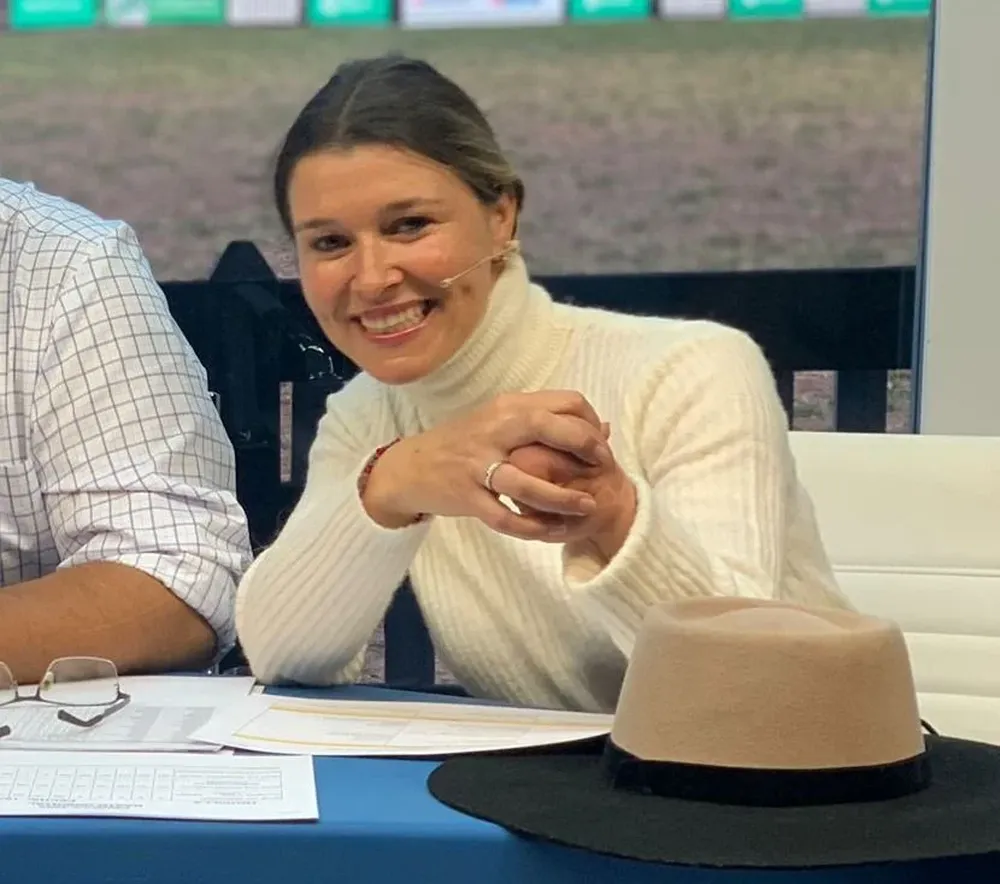 Alfonsina Maldonado en la transmisión de Tv Ciudad