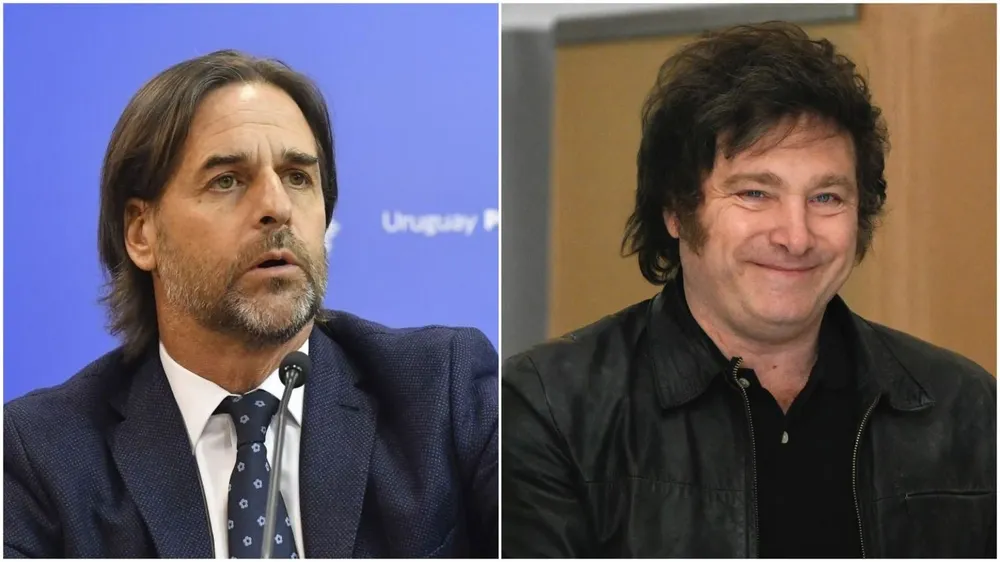 Luis Lacalle Pou y Javier Milei