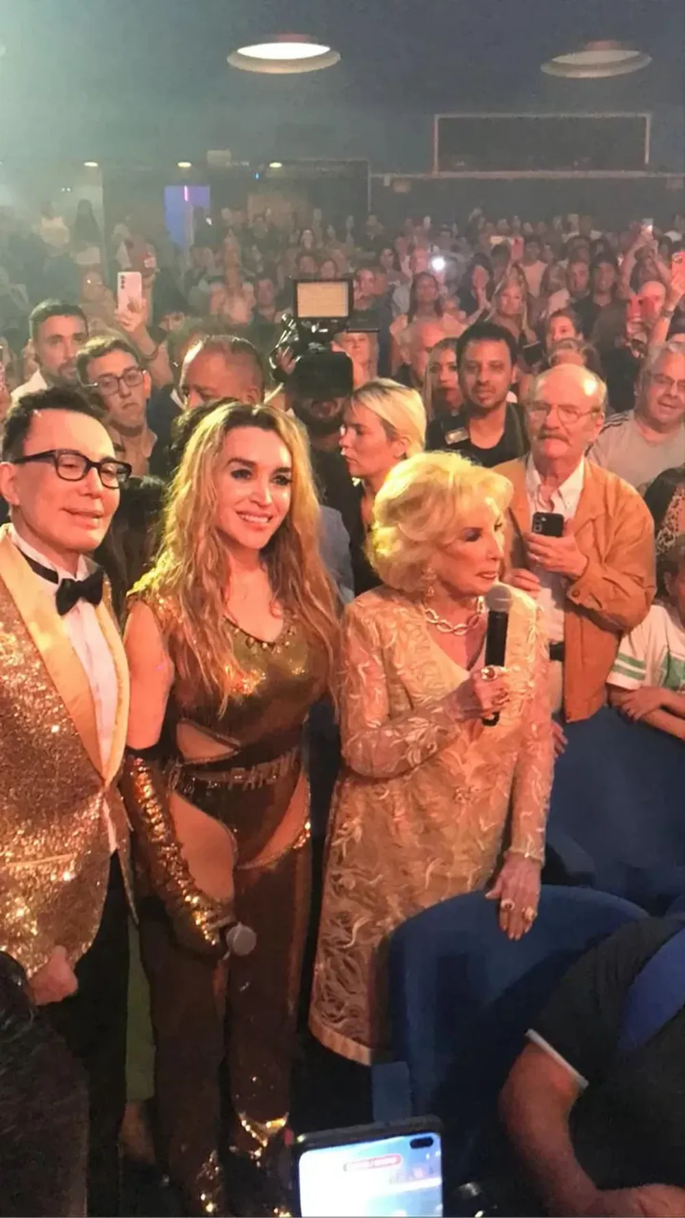 Marcelo Polino, Fátima Florez y Mirtha Legrand