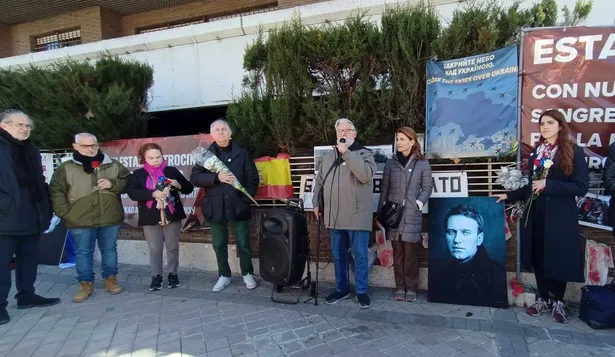 El recuerdo para Alexei Navalny en Madrid.