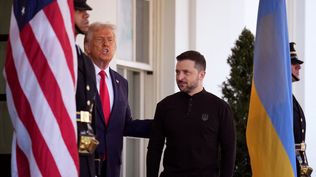 Zelenski al llegar a la Casa Blanca semanas atrás.