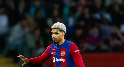 Ronald Araujo y su gesto